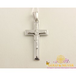 Серебряный крест 3 * 2 см. 250001с